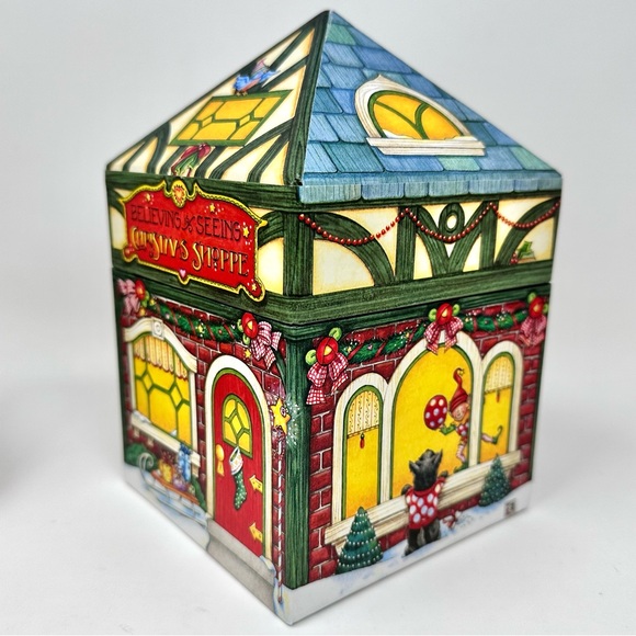 Vintage Mary Engelbreit Christmas Nesting Boxes Set of 3 Paperboard Whimsical - Picture 3 of 15